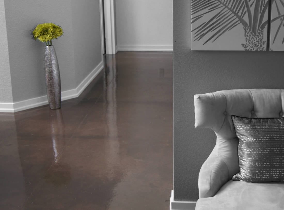stained concrete floors services in Denver, CO